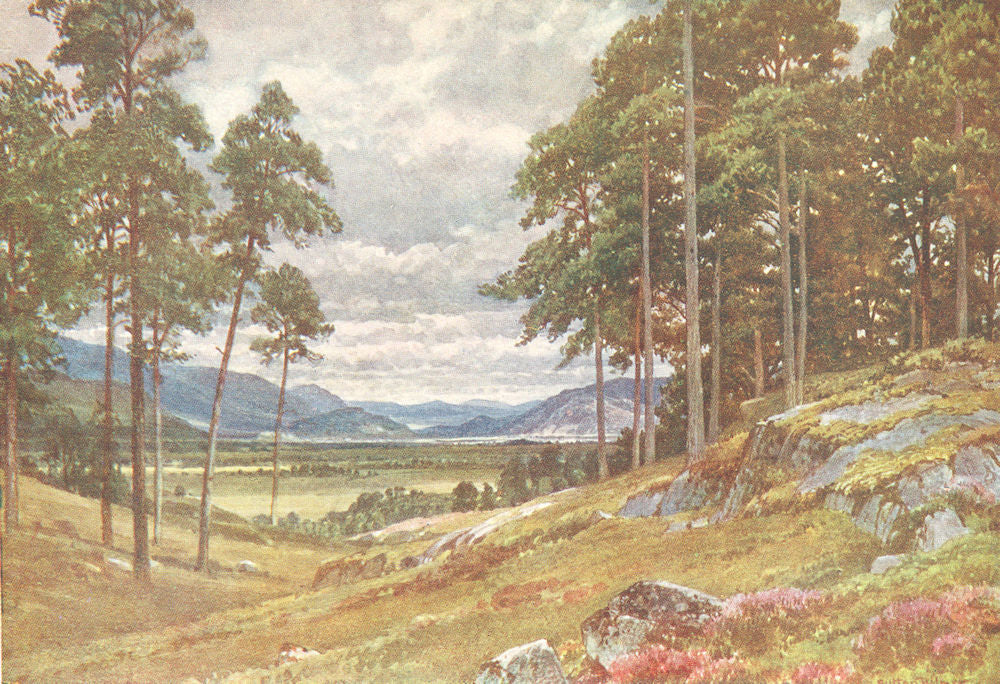 SCOTLAND. A peep of the Grampians, Inverness-Shire 1922 old antique print